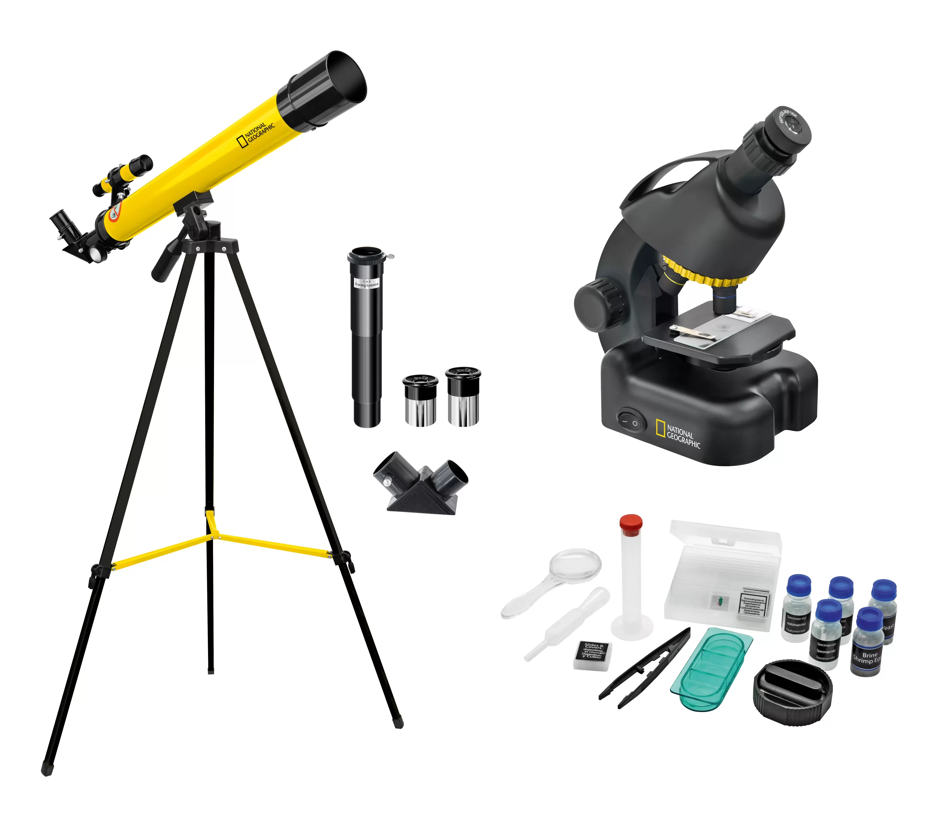 Sale Bresser NATIONAL GEOGRAPHIC Teleskop + Mikroskop Set für Einsteiger
