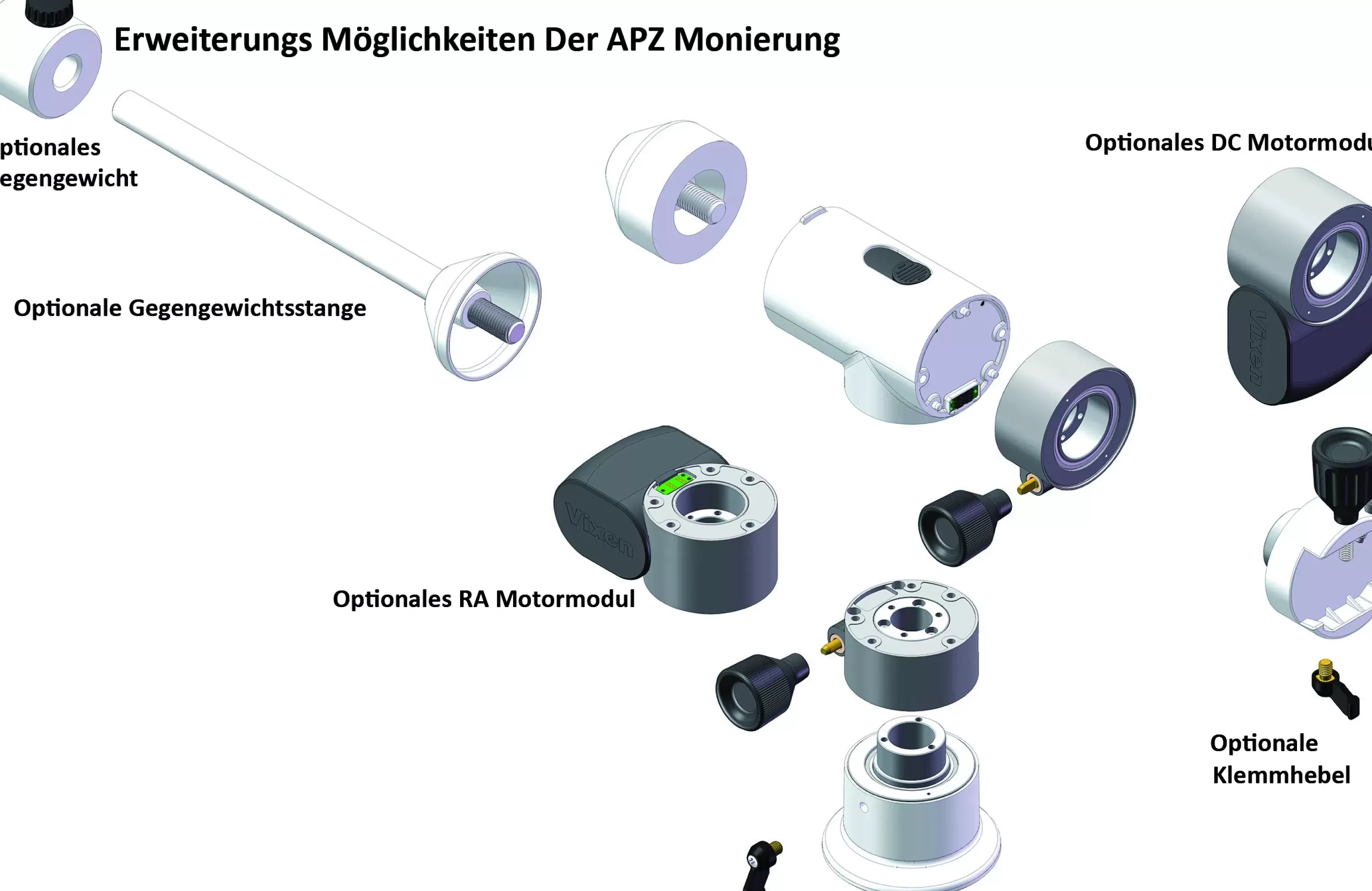 Cheap Bresser Vixen APZ azimutale Montierung mit Rutschkupplung
