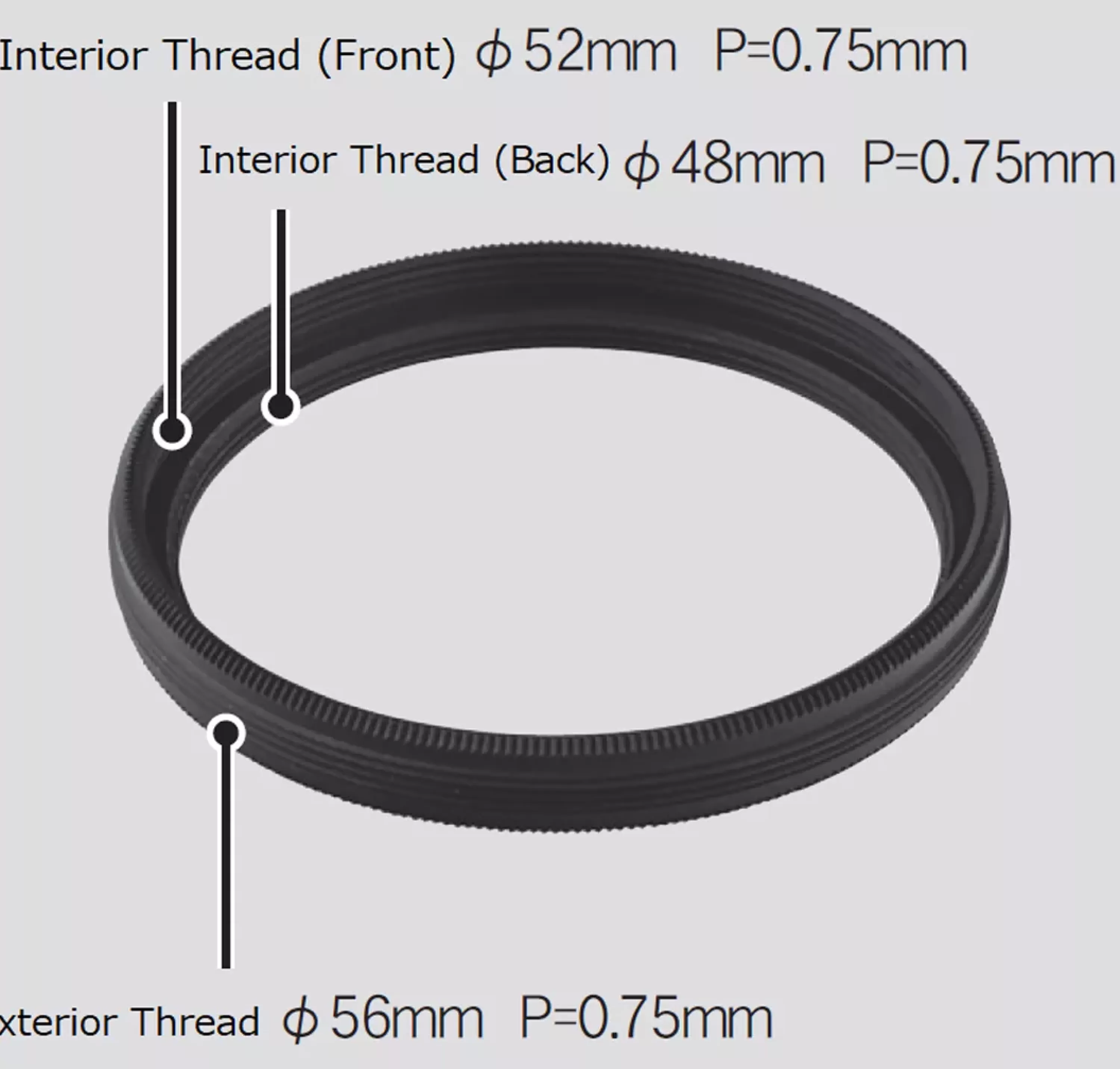 Cheap Bresser Vixen M56 Filteradapter für M48mm und M52mm Filtergewinde